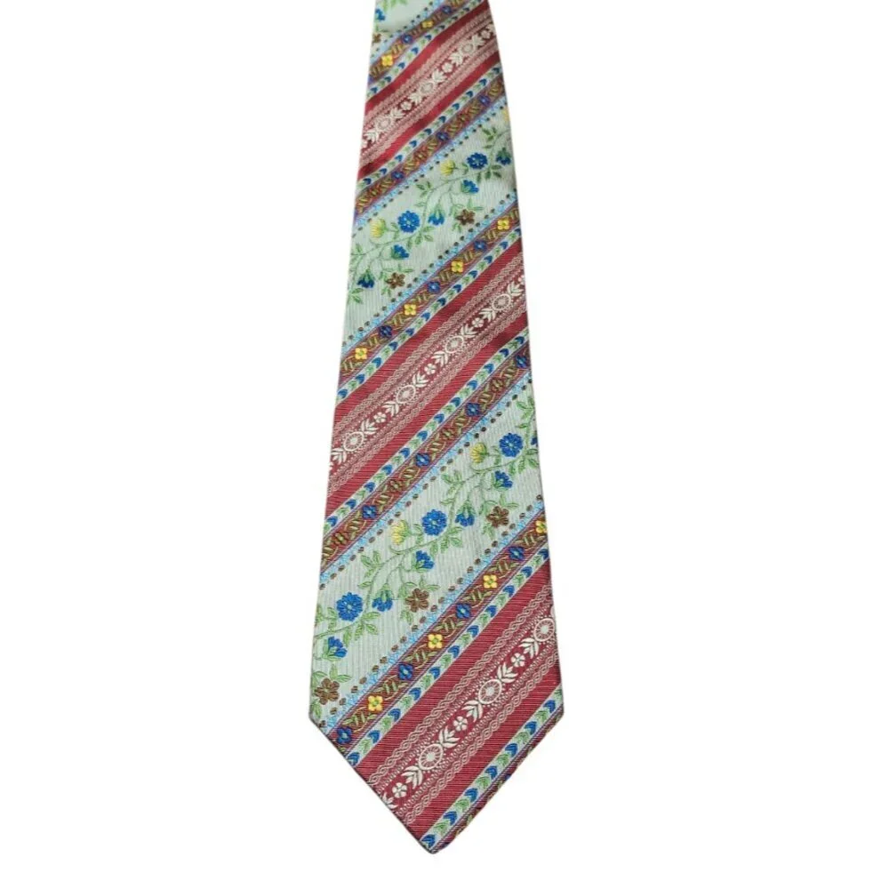 Kenzo Men Accessories Floral Tie Made In Italy Limited Edition VHTF Rare